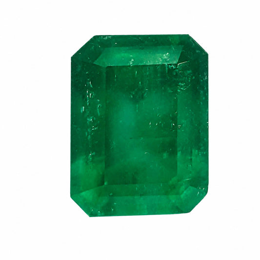 6.08 ct natural Colombian emerald, emerald cut loose gemstone