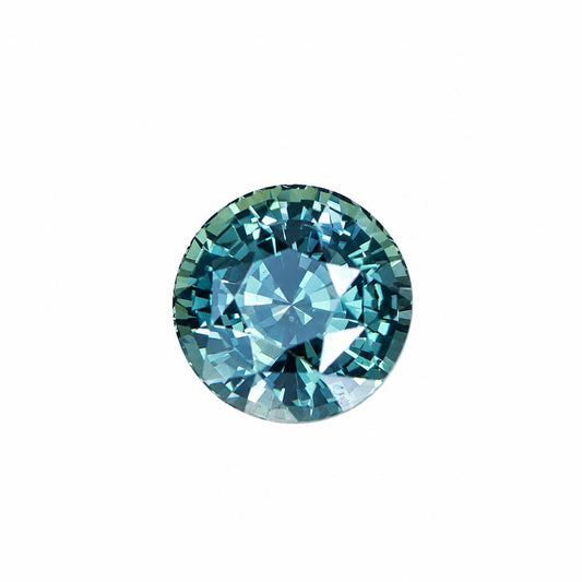 1.66 ct unheated natural teal sapphire, certified