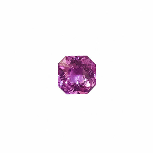 1.02 ct natural purplish pink sapphire, emerald cut loose gemstone