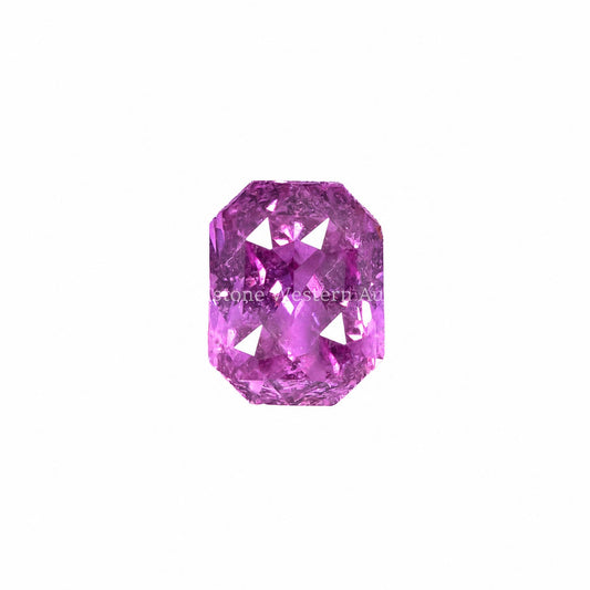 1.19 ct natural unheated pink sapphire, radiant mixed cut