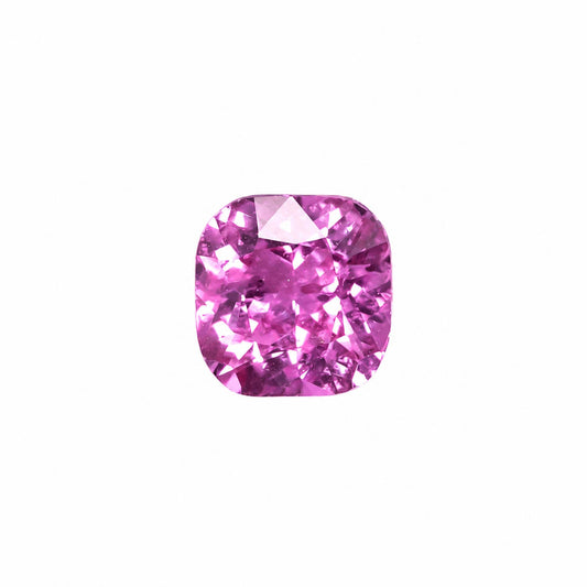 1.02 ct natural unheated pink sapphire, cushion cut