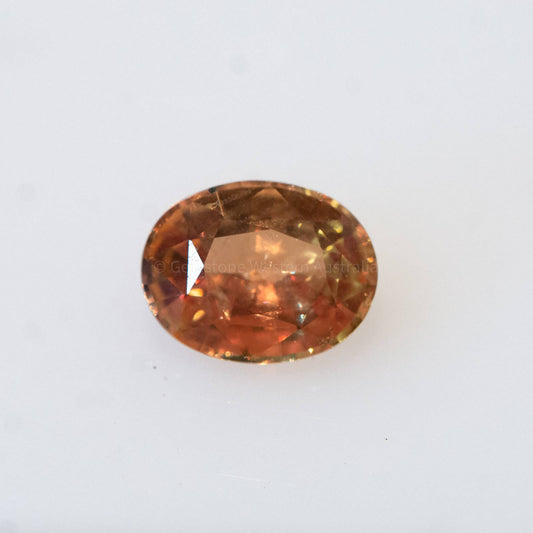 1.78 CT UNHEATED NATURAL SUNSET  PADPARADSCHA OVAL MIX CUT  CERTIFIED