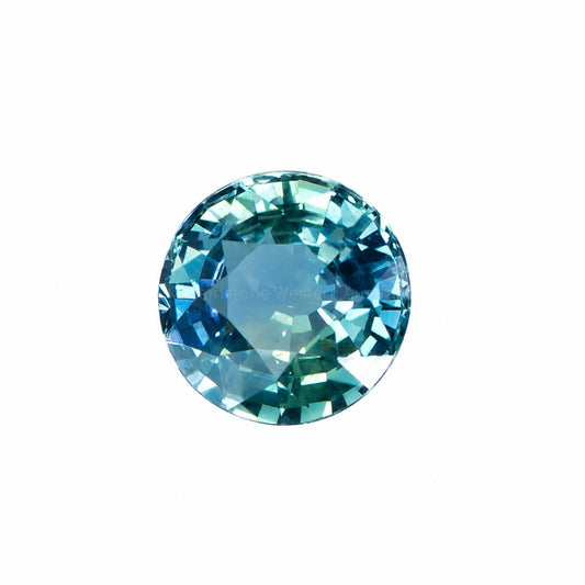 1.12 ct unheated natural teal green-blue sapphire, certified