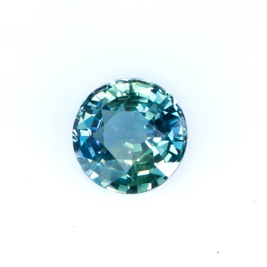 1.12  CT UNHEATED NATURAL TEAL  GREEN-BLUE SAPPHIRE   CERTIFIED