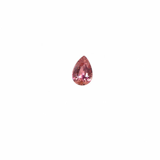 1.05 ct unheated natural padparadscha sapphire, pear cut, certified