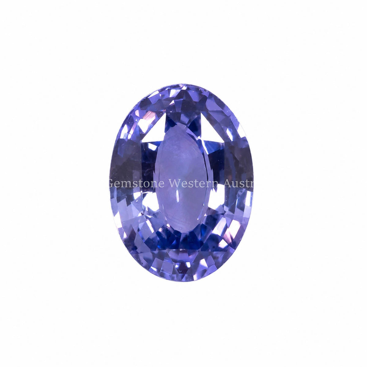 2.81 ct natural unheated violet sapphire, oval mixed cut