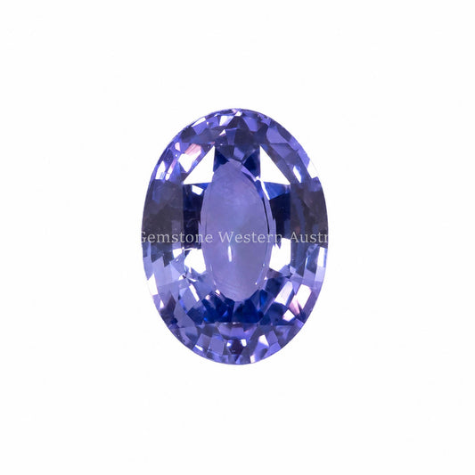 2.81 ct natural unheated violet sapphire, oval mixed cut