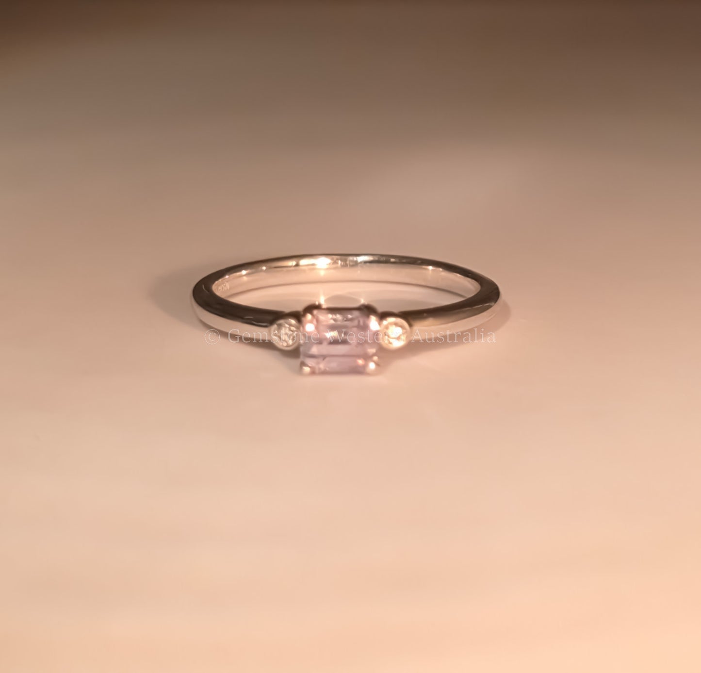 Platinum Alexandrite Ring with Diamond Accents