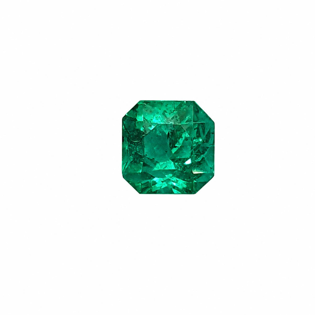 1.14 ct natural Colombian emerald, emerald cut loose gemstone