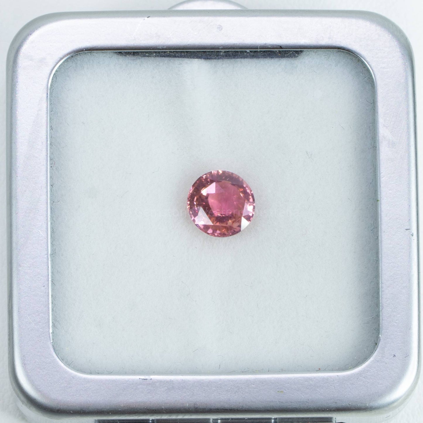 1.34 CT UNHEATED NATURAL   PADPARADSCHA ROUND MIX CUT  CERTIFIED