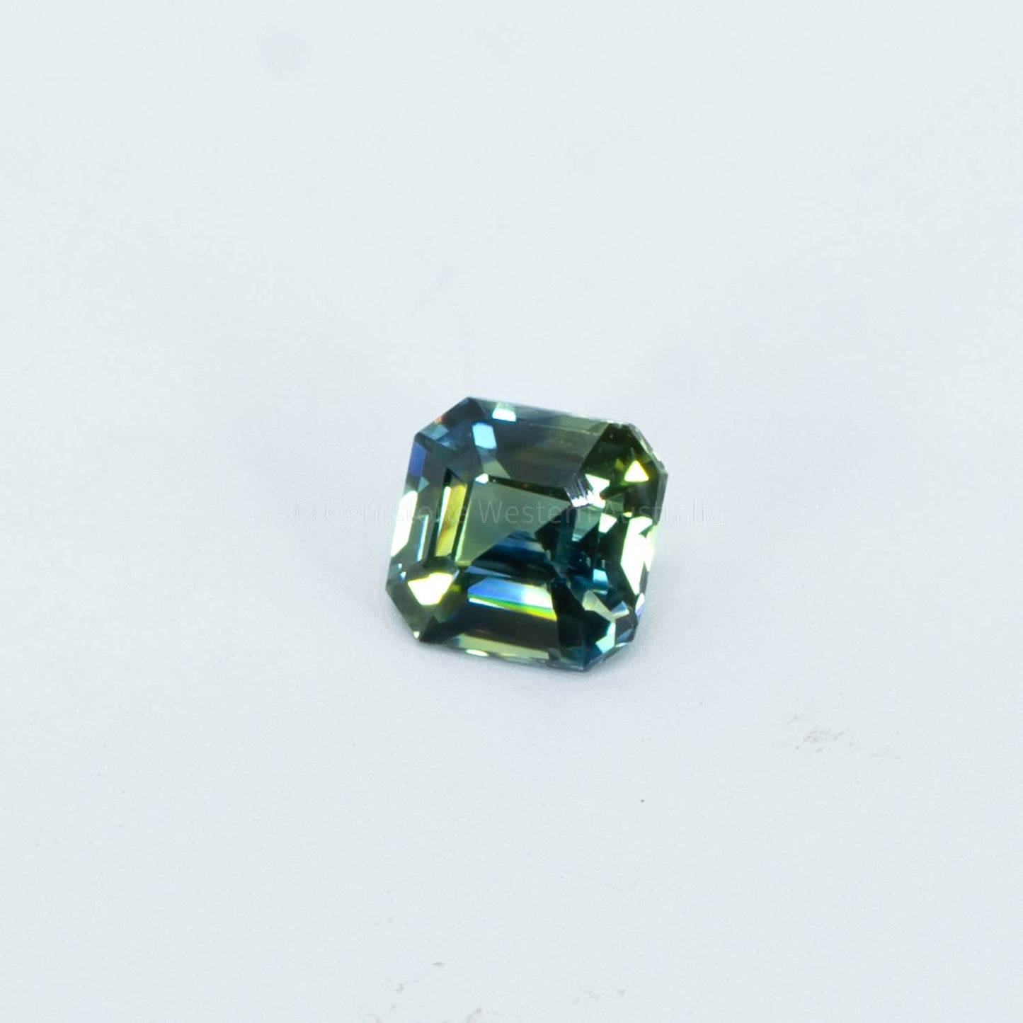 0.73 CT UNHEATED NATURAL TEAL  GREEN SAPPHIRE   CERTIFIED
