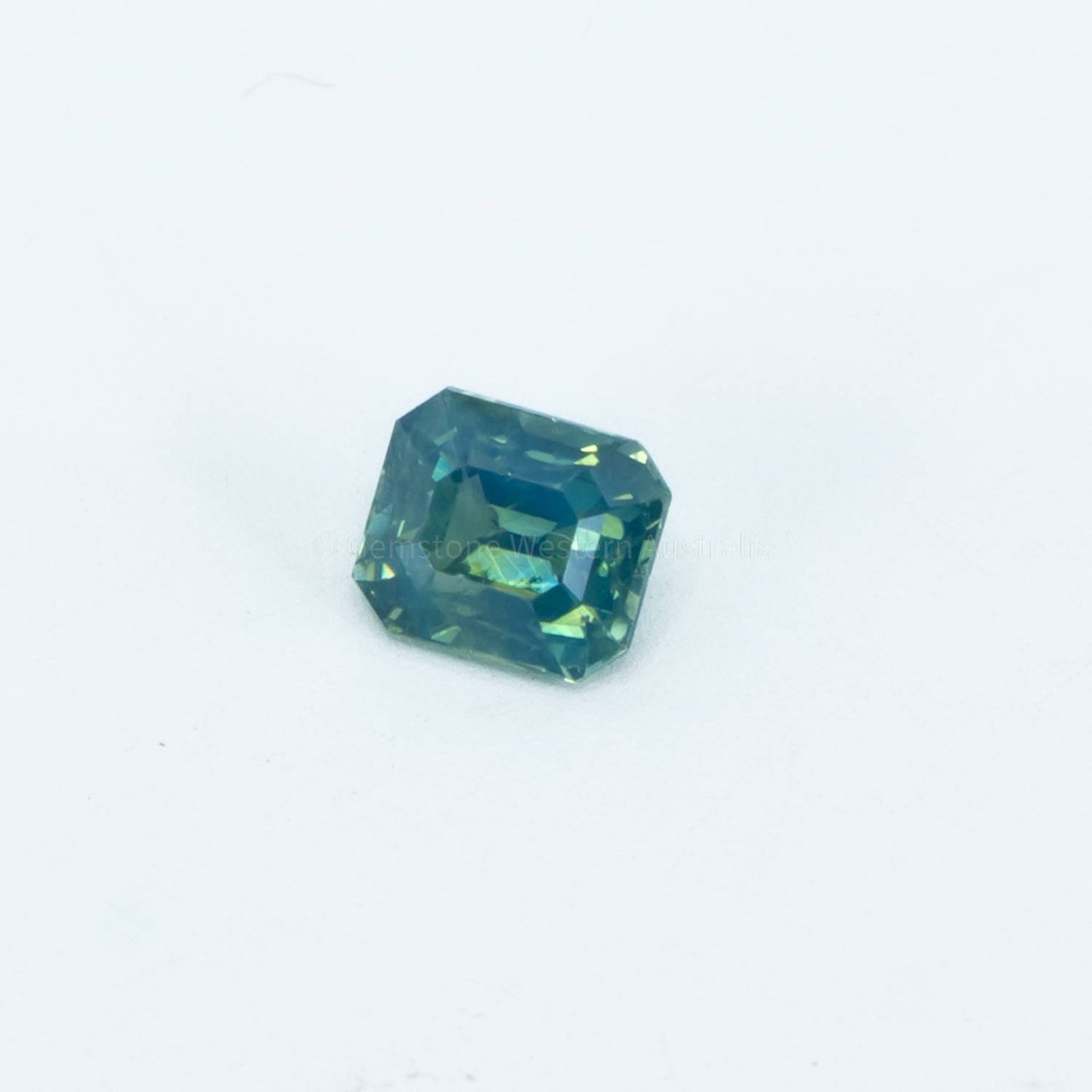 0.77 CT UNHEATED NATURAL TEAL  GREEN SAPPHIRE   CERTIFIED