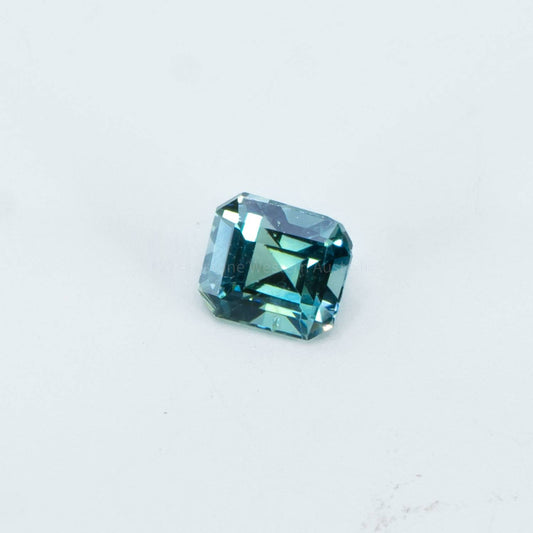 0.83 CT UNHEATED NATURAL TEAL  GREEN SAPPHIRE   CERTIFIED
