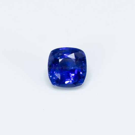 1.56  CT NATURAL INTENSE  CORNFLOWER  BLUE SAPPHIRE CUSHION  CUT