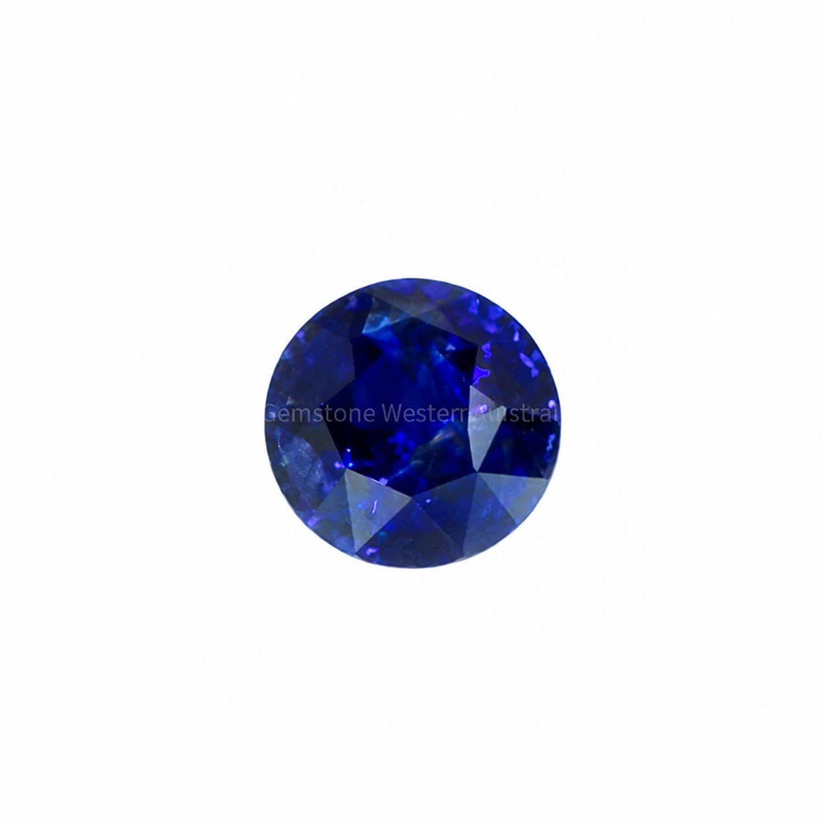 2.26 ct natural royal blue sapphire, round cut loose gemstone