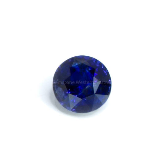 2.26  CT NATURAL ROYAL  BLUE SAPPHIRE ROUND  CUT