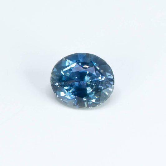4.06 CT UNHEATED NATURAL TEAL  BLUISH GREEN SAPPHIRE   CERTIFIED