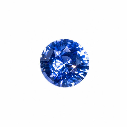 3.33 ct natural cornflower blue sapphire, round cut loose gemstone