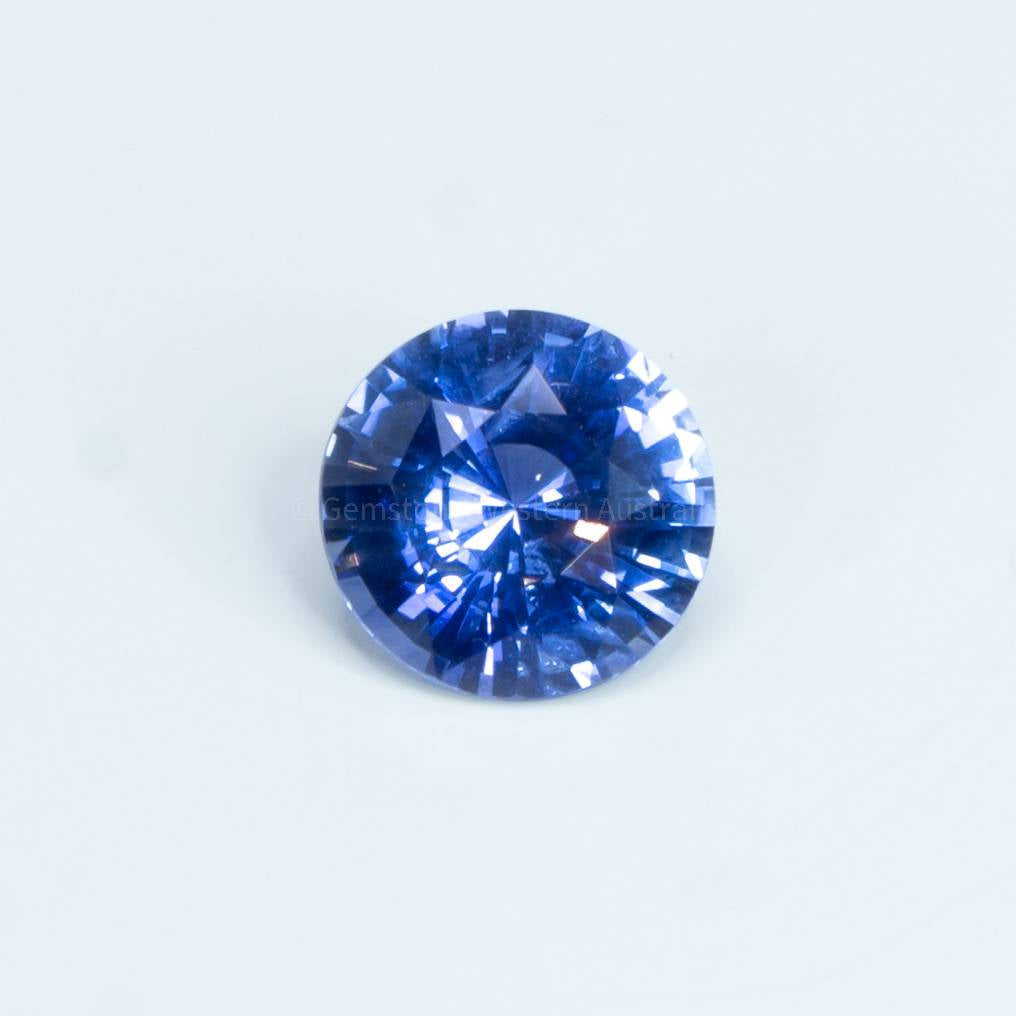 3.33 CT NATURAL   CORNFLOWER  BLUE SAPPHIRE ROUND CUT