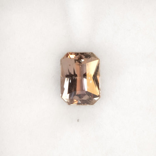 2.07 CT NATURAL UNHEATED BROWN PINK SAPPHIRE - RADIANT CUT