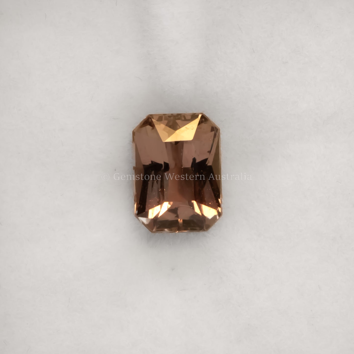 2.07 CT NATURAL UNHEATED BROWN PINK SAPPHIRE - RADIANT CUT