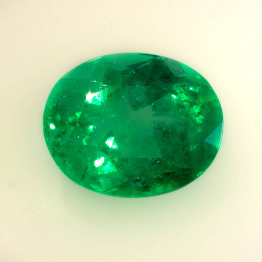 9.45  Carat Oval Cut  Colombian Emerald  Loose Gemstone