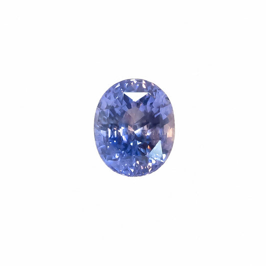 2.60 ct natural unheated blue sapphire, oval cut loose gemstone