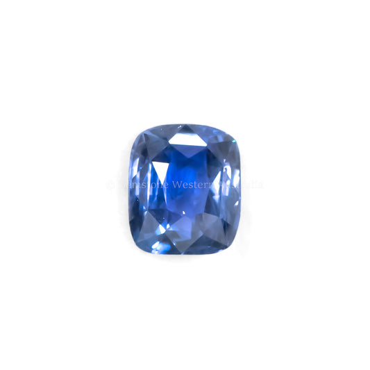 2.27 CT NATURAL UNHEATED BLUE SAPPHIRE - CUSHION CUT