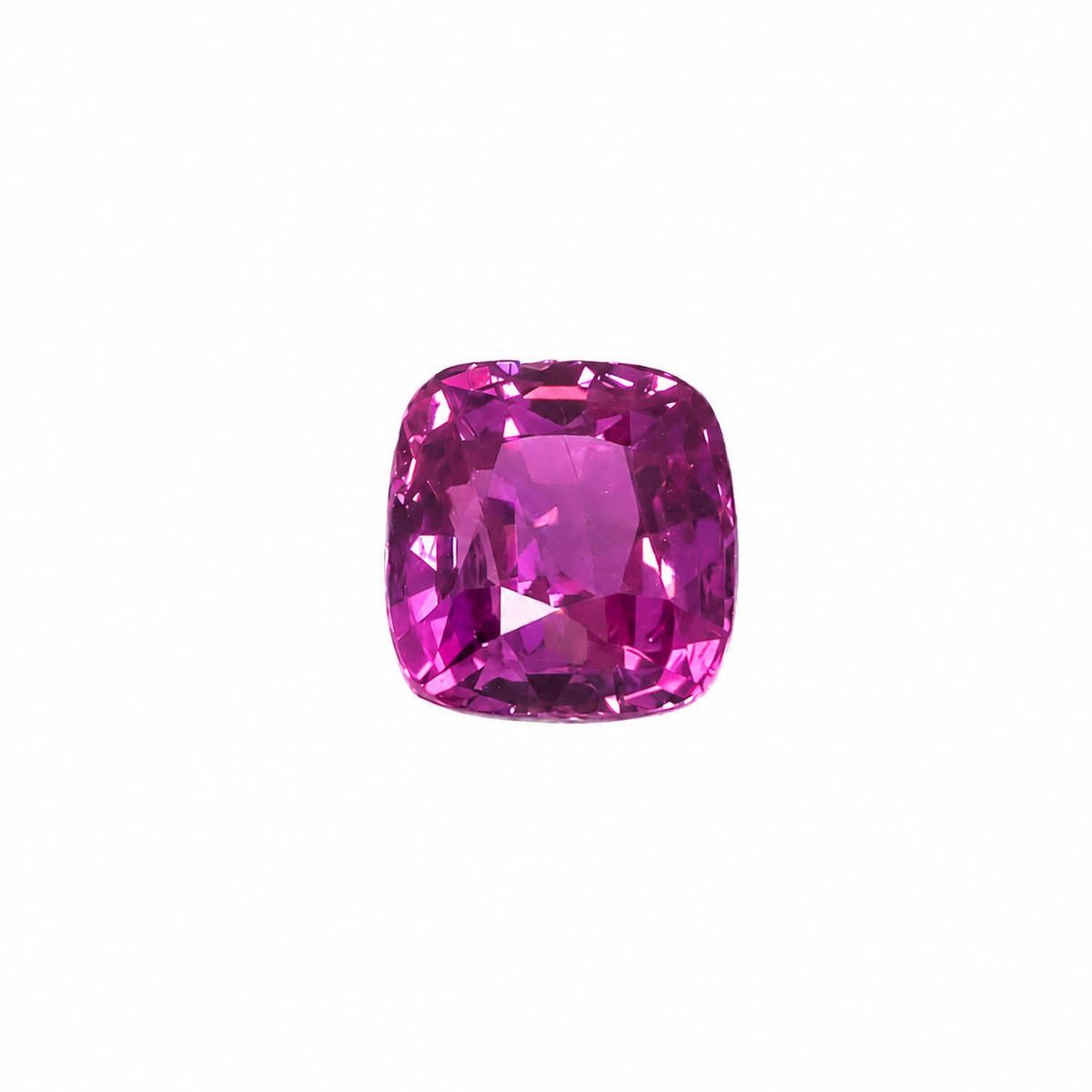 1.06 ct natural unheated pink sapphire, cushion cut loose gemstone