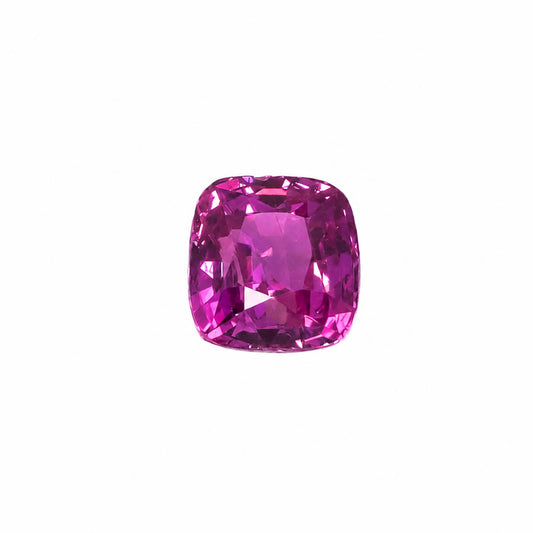 1.06 ct natural unheated pink sapphire, cushion cut loose gemstone