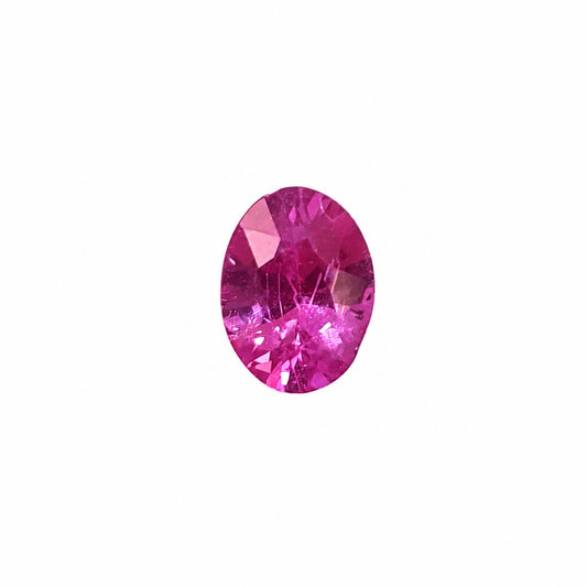 0.74 ct natural pink sapphire, oval cut loose gemstone