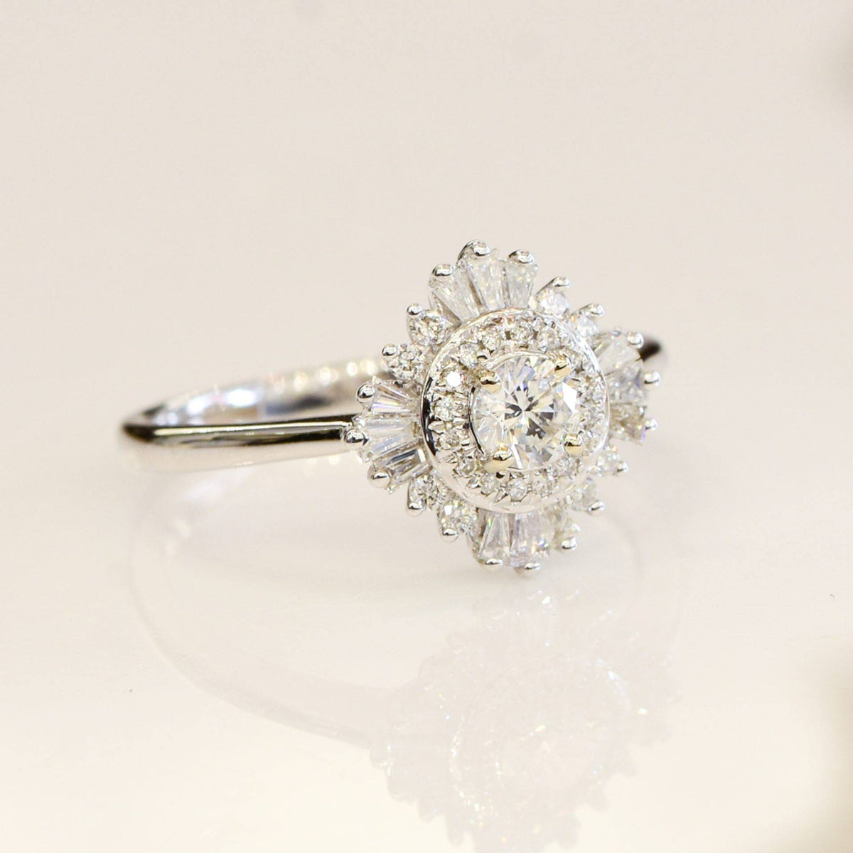Diamond Engagement Ring Gatsby 0.61ct 18K White Gold