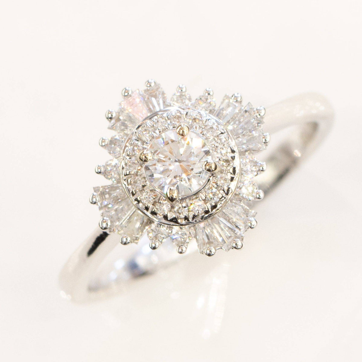 Diamond Engagement Ring Gatsby 0.61ct 18K White Gold