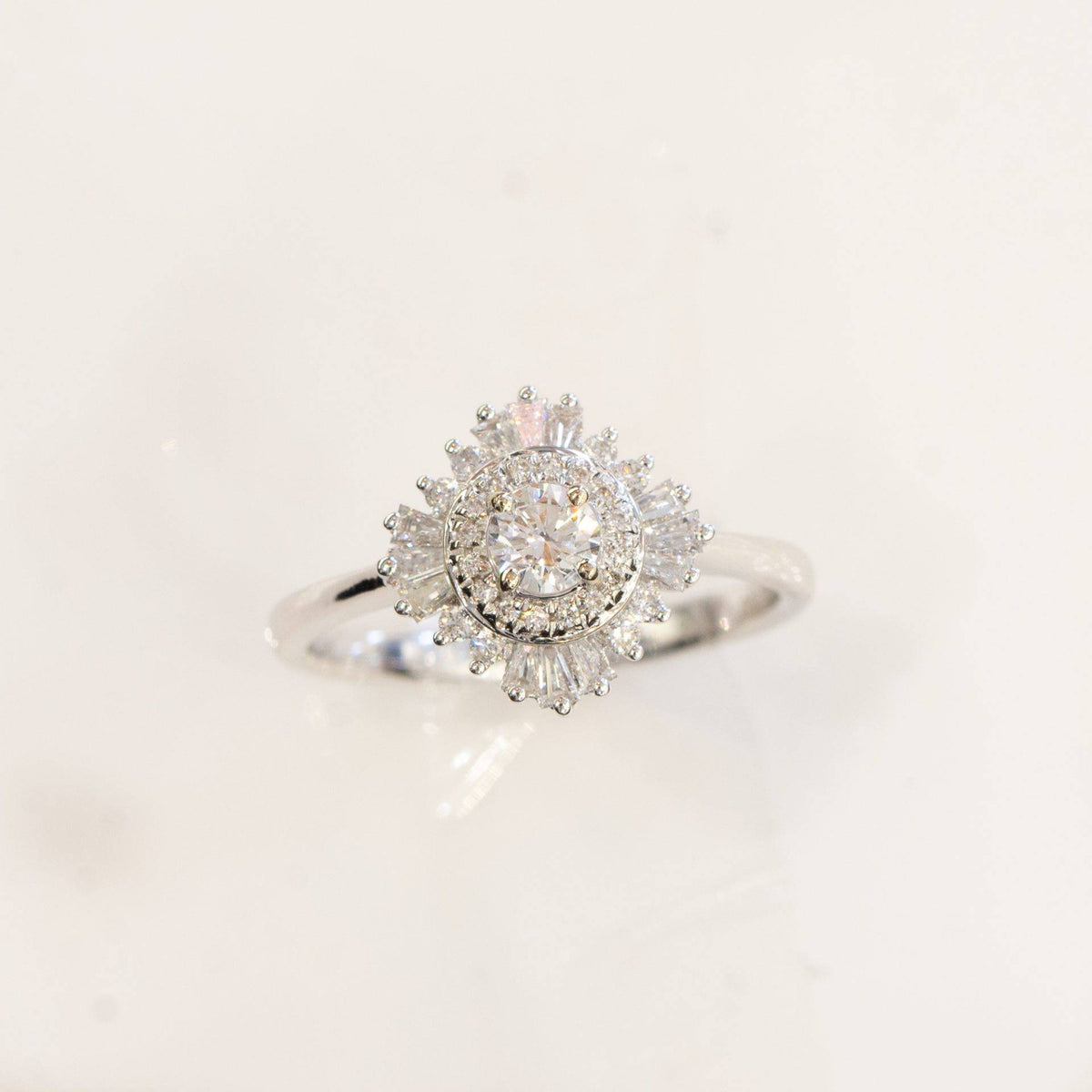 Diamond Engagement Ring Gatsby 0.61ct 18K White Gold