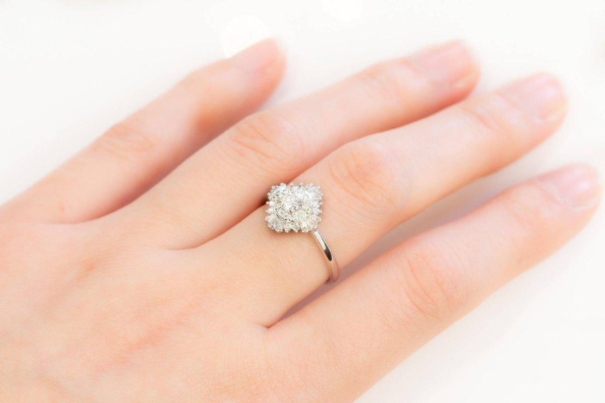 Diamond Engagement Ring Gatsby 0.61ct 18K White Gold