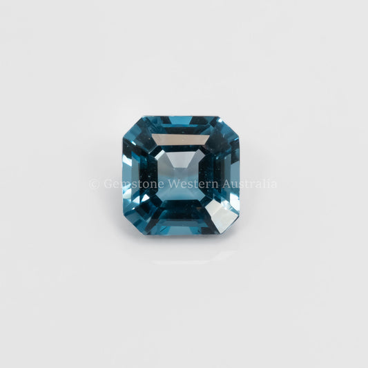 3.55 Ct  Natural London Blue Topaz  – Emerald Cut