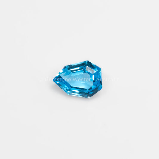 1.44 Ct  Natural Swiss Blue Topaz  – Shield Fancy Cut