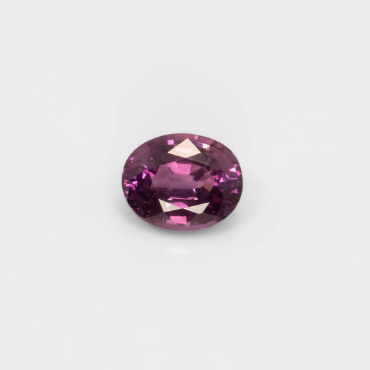 front view of 2.00CT Natural Purple Sapphire – Oval Mixed Cut Loose Gemstone