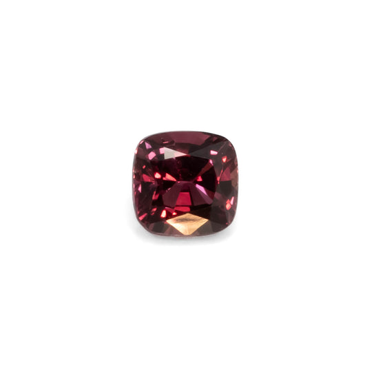 front view of 1.02CT Natural Brown Sapphire – Cushion Cut Loose Gemstone