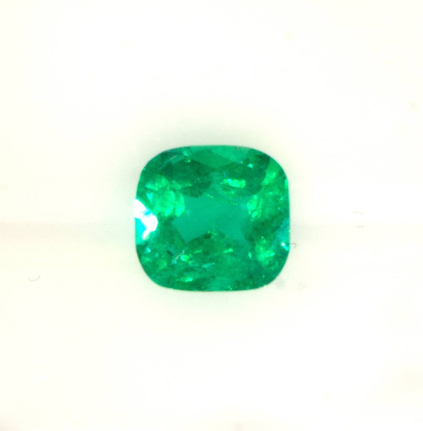 0.99  Carat Cushion   Colombian Emerald  Loose Gemstone