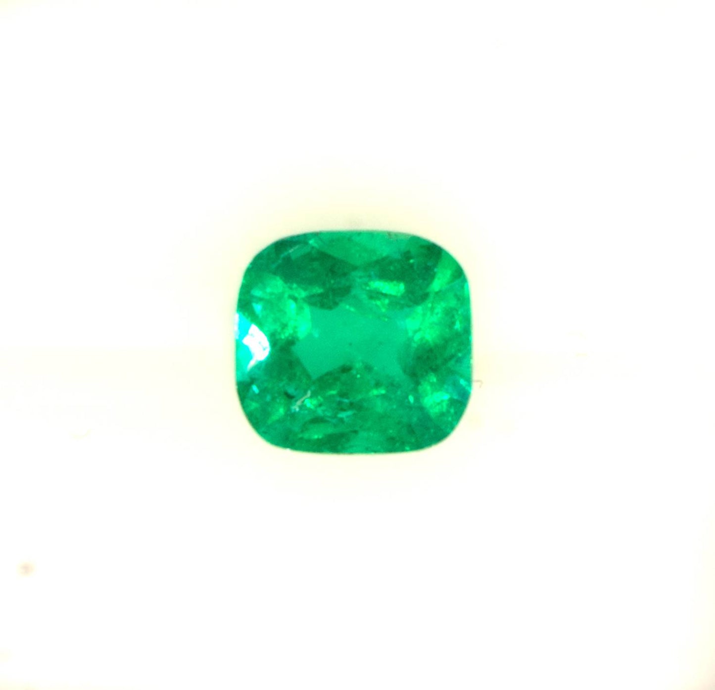 0.99  Carat Cushion   Colombian Emerald  Loose Gemstone