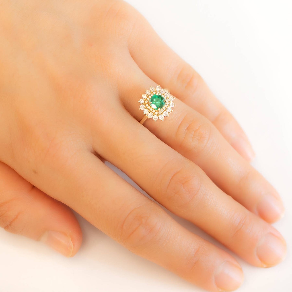 Natural Colombian Emerald Two Way Use Ring and Pendant
