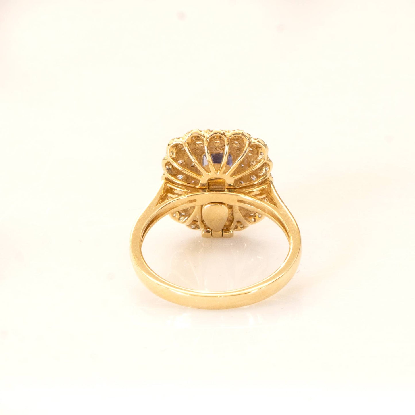 Natural Blue Ceylon Sapphire Convertible Pendant and Ring