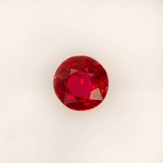 1.0 ct Natural Ruby Round Shape Unheated