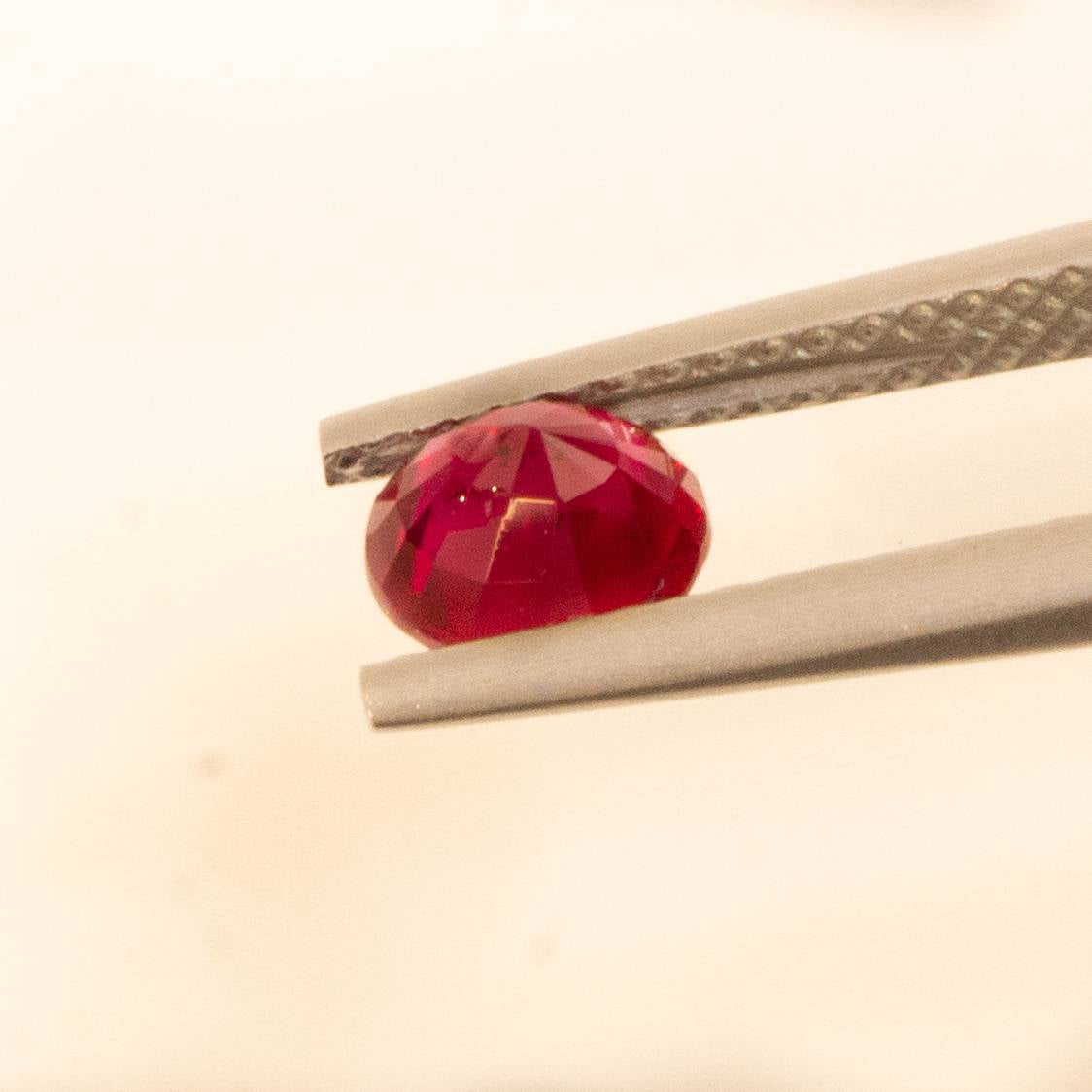 1.0 ct Natural Ruby Round Shape Unheated