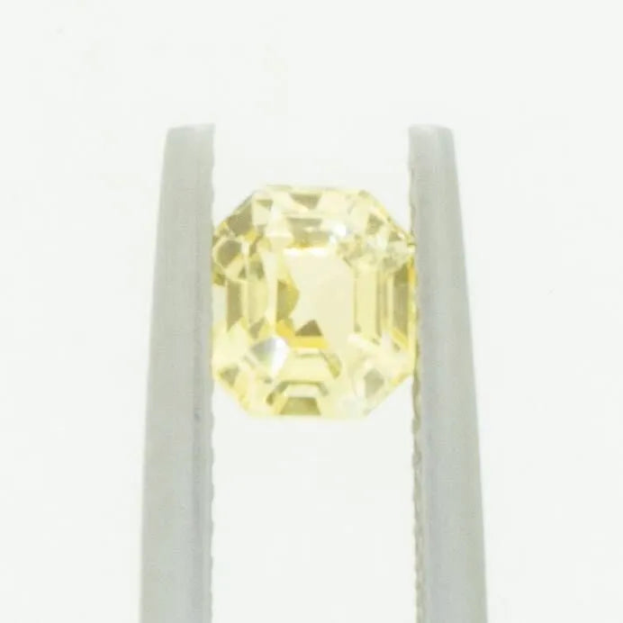 1.1 ct Natural Yellow Sapphire Emerald Shape Unheated