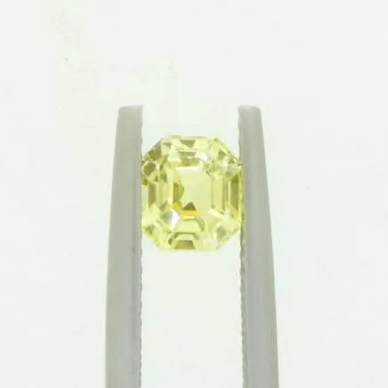 1.1 ct Natural Yellow Sapphire Emerald Shape Unheated