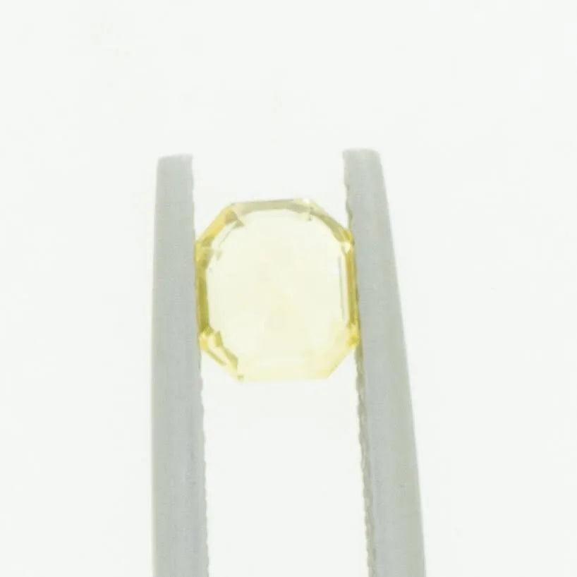 1.1 ct Natural Yellow Sapphire Emerald Shape Unheated