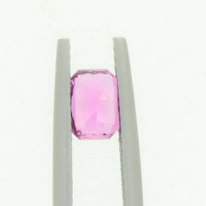 0.85 ct Natural Pink Sapphire Emerald  Shape Unheated