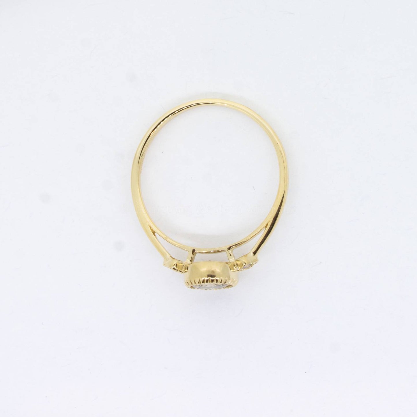 Salt and Pepper diamond and White diamonds Ring in Yellow Gold